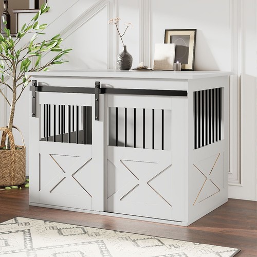 Large wooden dog crate - dog,