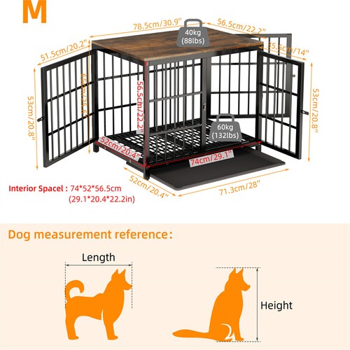 Large wooden dog crate - wooden, indoor