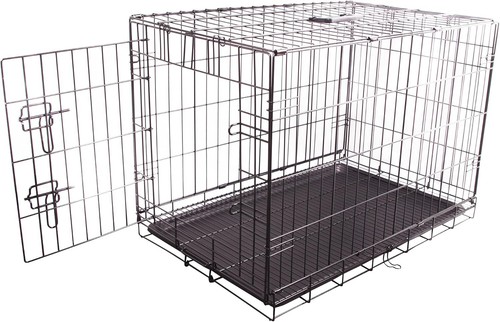 Medium metal dog crate cage - metal,