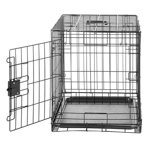 Foldable metal wire dog crate - metal,
