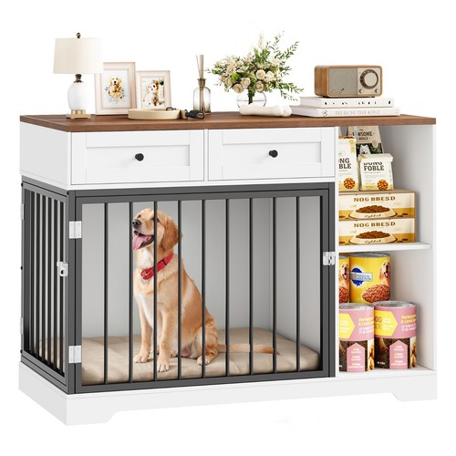 Dog crate furniture - dog, cage
