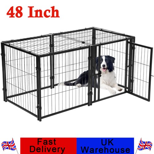 Metal dog crate - dog, 48"