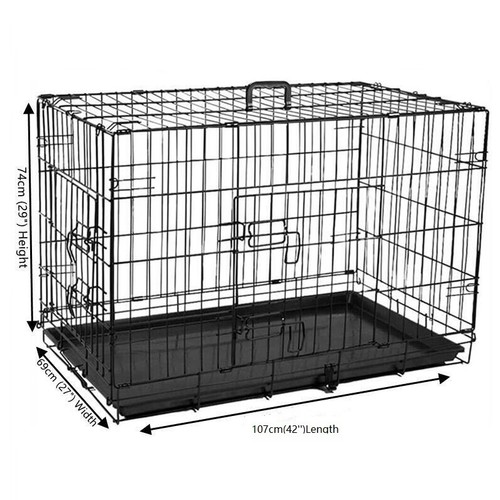 Metal dog cage - metal,